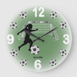 Meisje Voetbalster Grote Klok