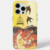 Meisje Vogels Vogelkooi Fiets Iphone Case (Achterkant)