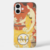  Meisje Vogels Vogelkooifiets Case-Mate iPhone Case (Achterkant)