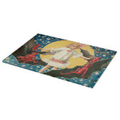 Meisje Volle Maan Demon Bat Stars Snijplank (Hoek)