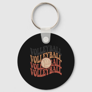 Meisje Volleybal T Shirt Tiener Vrouwen Mama Schat Sleutelhanger
