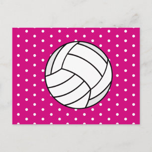 Meisje Volleybal Verjaardag Briefkaart Uitnodigen