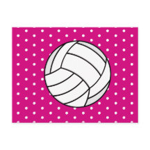 Meisje Volleybal Verjaardag Briefkaart Uitnodigen