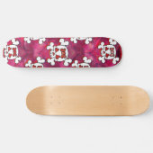 Meisje voor de huid en de harten persoonlijk skateboard (Horizontaal)