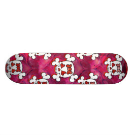 Meisje voor de huid en de harten persoonlijk skateboard