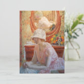 Meisje voor een spiegel | Frederick Carl Frieseke (Staand voorkant)