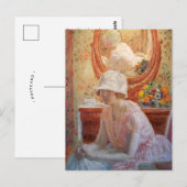 Meisje voor een spiegel | Frederick Carl Frieseke Briefkaart (Voorkant / Achterkant)
