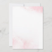 Meisje vos verjaardagsuitnodiging kaart (Achterkant)