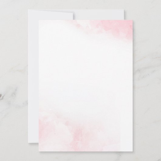 Meisje vos verjaardagsuitnodiging kaart (Achterkant)