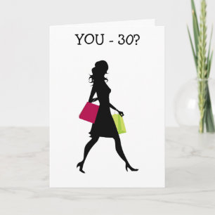 MEISJE VRIEND U WINKEL ZOALS UW 21 = 30E VERJAARDA KAART