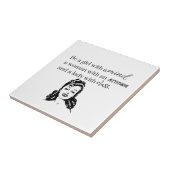 Meisje, vrouw, Lady quote Tegeltje (Zijkant)