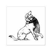 meisje vrouw  zelfinktende stempel (Design)