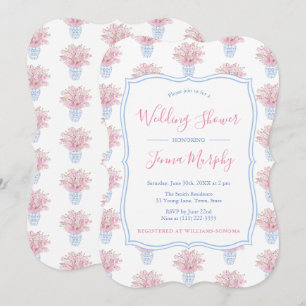 Meisje Vrouwelijk Roze Bloemen Chintz Vrijgezellen Kaart