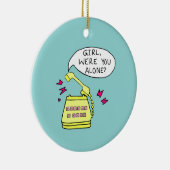Meisje was jij alleen? Kerst ornament (Rechts)