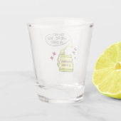 Meisje was jij alleen? Shot glaasje Shot Glas (Achterkant)