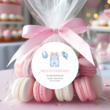 Meisje Waslijn Baby Shower Bedankt Sticker
