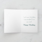  Meisje Watering Flowers Verjaardag Kaart (Binnen)