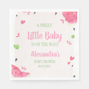 Meisje Watermeloen Baby Shower Servet