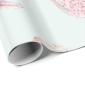 Meisje Waterverf Baby's Baby shower Wrapping Paper Cadeaupapier (Rol Hoek)