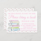 Meisje Waterverf Boeken Bring a Book Enclosure Kaa Informatiekaartje (Voorkant / Achterkant)