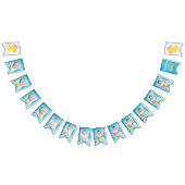 Meisje Waterverf Eend 1st Jaar Maandelijkse Foto B Vlaggetjes (Alle)