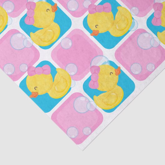 Meisje Waterverf Rubber Ducky Tissuepapier (Detail)