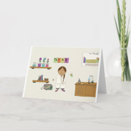 Meisje Wetenschapper Kaart