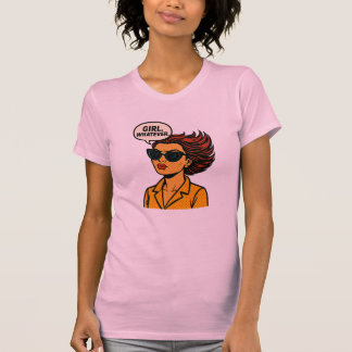Meisje Whatever Retro Pop Art Comic Vrouwen T-shir T-shirt
