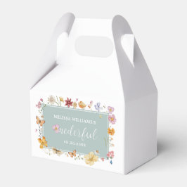 Meisje Wildflower Onederful 1e Verjaardagsfeest Bedankdoosjes