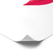 meisje wimpers en lippen poster print (Hoek)