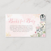 Meisje Winter Arctische Dieren Boeken voor Baby Informatiekaartje (Voorkant)