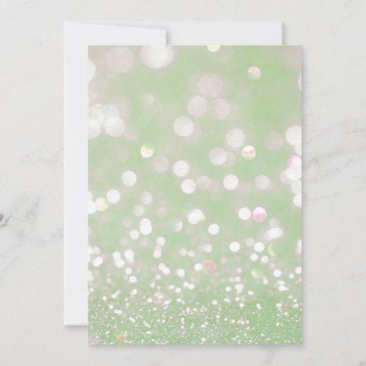 Meisje Winter Baby shower Uitnodiging (Achterkant)