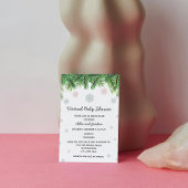 Meisje Winter Baby shower Uitnodiging