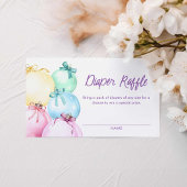 Meisje Winter Kerstluier Raffle Ticket Informatiekaartje