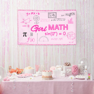 Meisje Wiskunde Formula Geometrie Dorm Poster Spandoek
