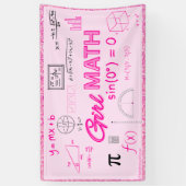 Meisje Wiskunde Formula Geometrie Dorm Poster Spandoek (Verticaal)