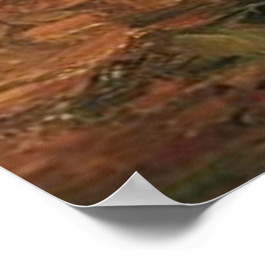 Meisje wit in de bossen 1882, Vincent van Gogh Poster (Hoek)