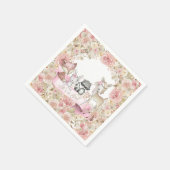 Meisje Woodland Baby shower Servet (Hoek)