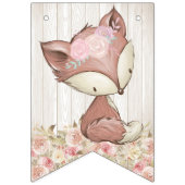 Meisje Woodland Baby shower Vlaggetjes (Eerste vlag)