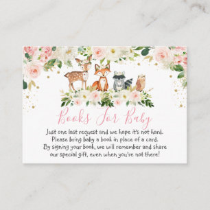 Meisje Woodland Blush Bloemen Boek Aanvragen Kaart