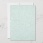 Meisje Woodland Forest Dier Baby shower Uitnodigin Kaart (Achterkant)