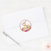Meisje Woodland Herten Baby shower Stickers (Envelop)