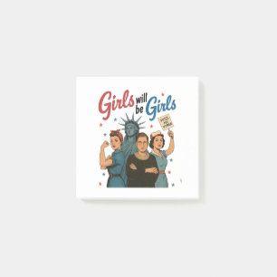 Meisje wordt Meisje Feminisme Gelijkheid Vrouwen R Post-it® Notes