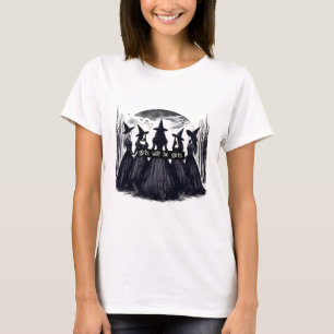 Meisje wordt meisjes heks Halloween grappige Witch T-shirt