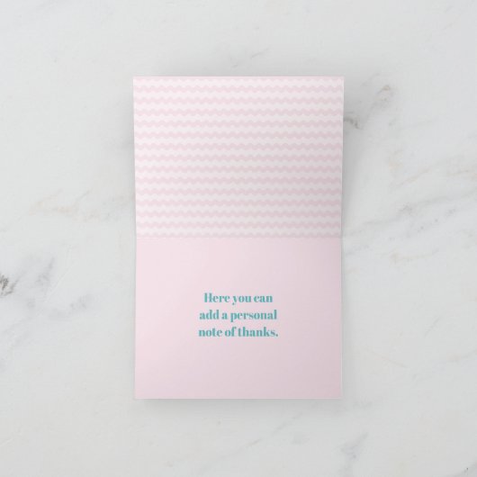 Meisje Zee Dieren Oceaan Leven Bedankt Uitnodiging (Binnen)