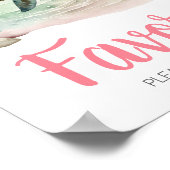 Meisje Zee schildpad Baby shower gunsten Poster (Hoek)