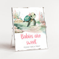 Meisje Zee Turtle Baby shower Baby's zijn zoet