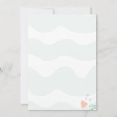 Meisje Zeemeermin Bash Verjaardagsfeestje Groen Ko Kaart (Achterkant)