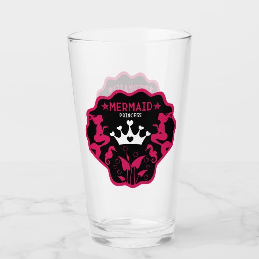 Meisje Zeemeermin Prinses Glas (Voorkant)