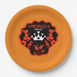 Meisje Zeemeermin Prinses Papieren Bordje